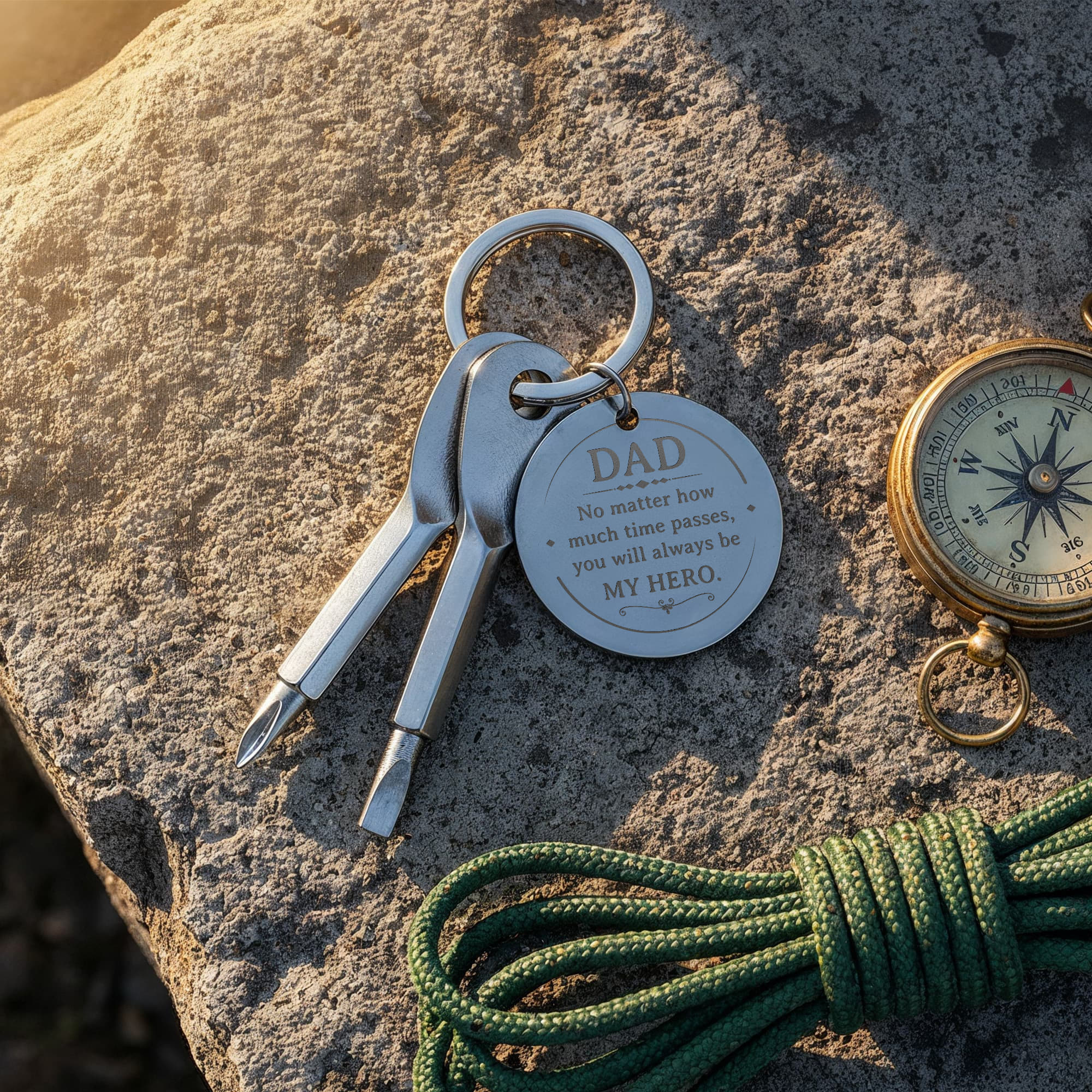 To My Dad Screwdriver Keychain – Personalized Gift For Dad | My Hero