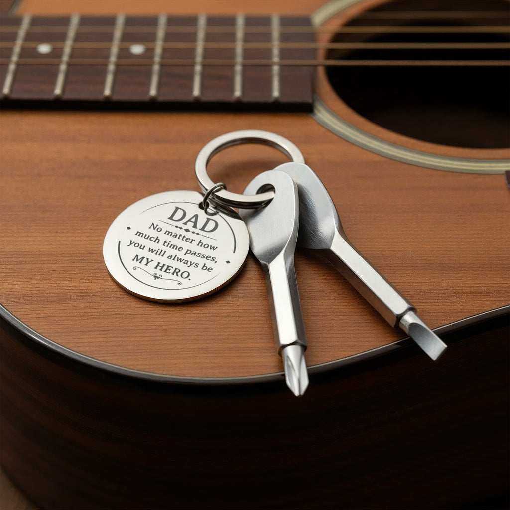 To My Dad Screwdriver Keychain – Personalized Gift For Dad | My Hero