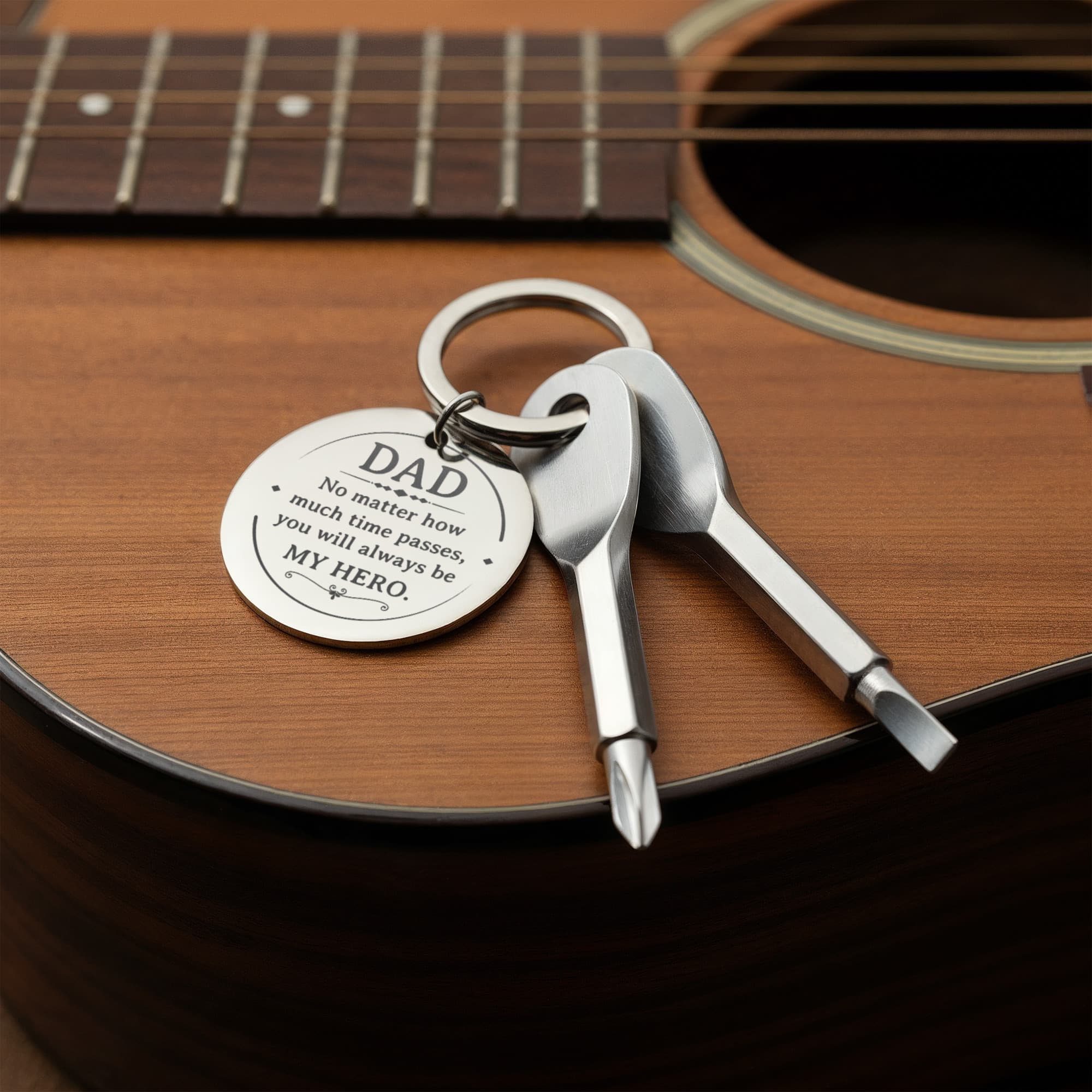To My Dad Screwdriver Keychain – Personalized Gift For Dad | My Hero