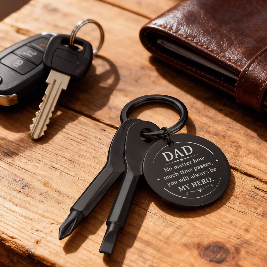 To My Dad Screwdriver Keychain – Personalized Gift For Dad | My Hero