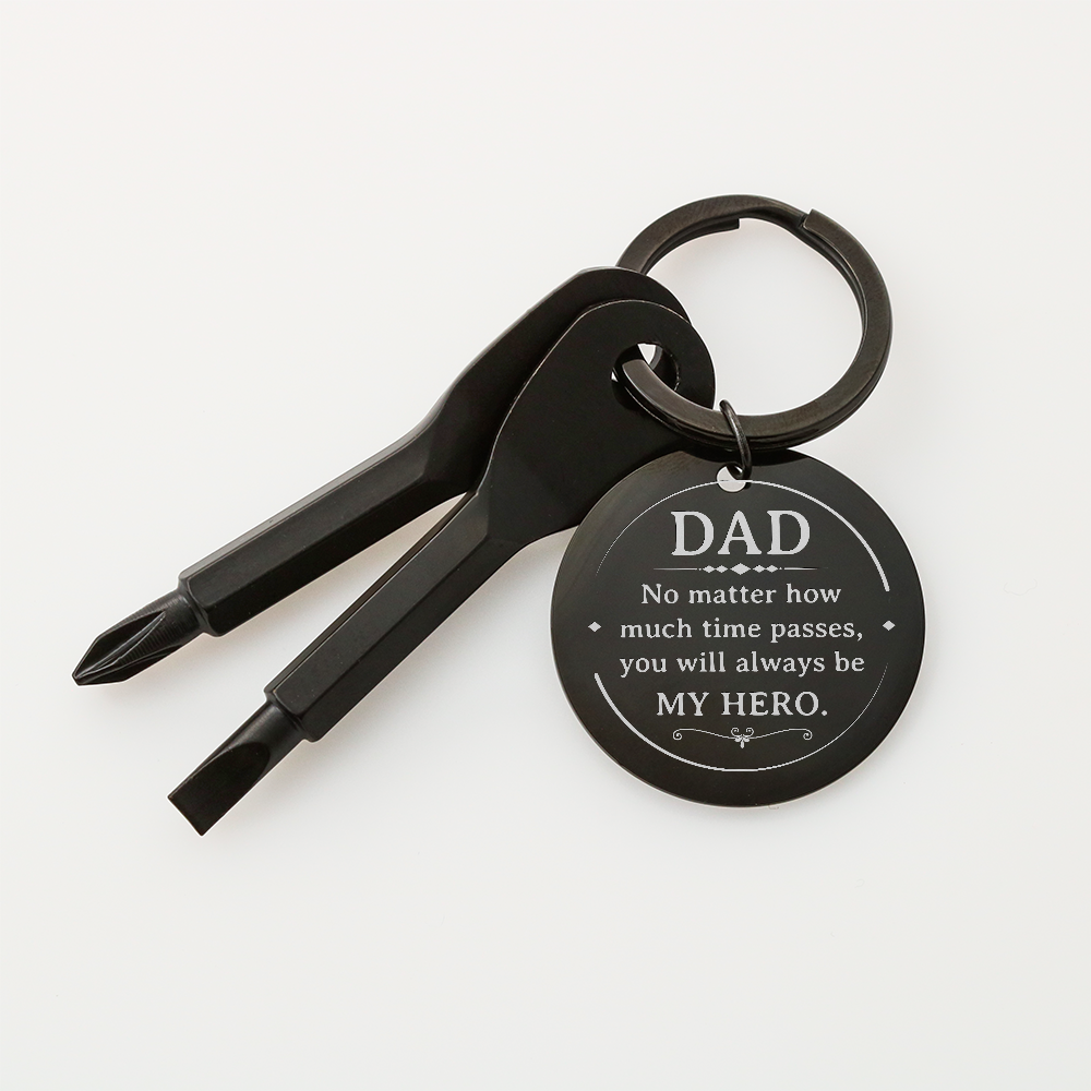 To My Dad Screwdriver Keychain – Personalized Gift For Dad | My Hero