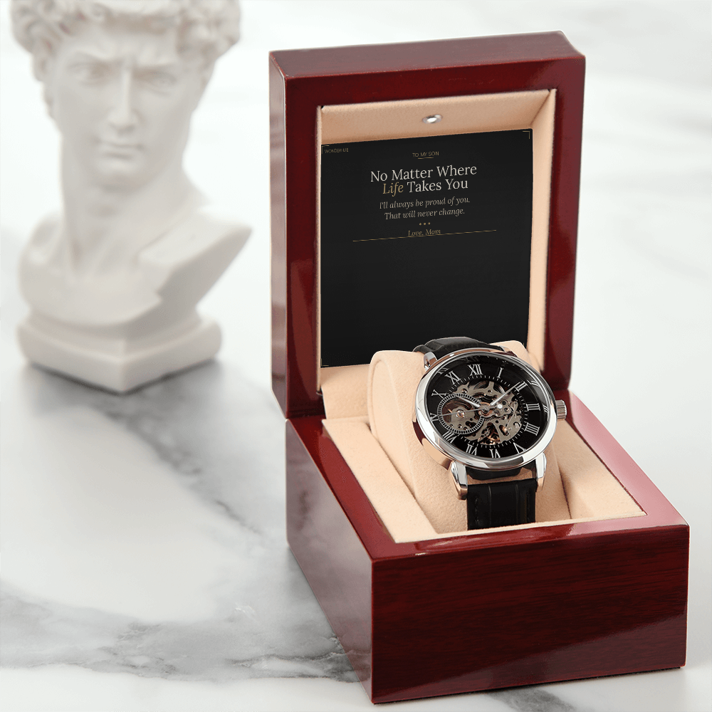 To My Son – Openwork Watch Graduation Gift From Mom