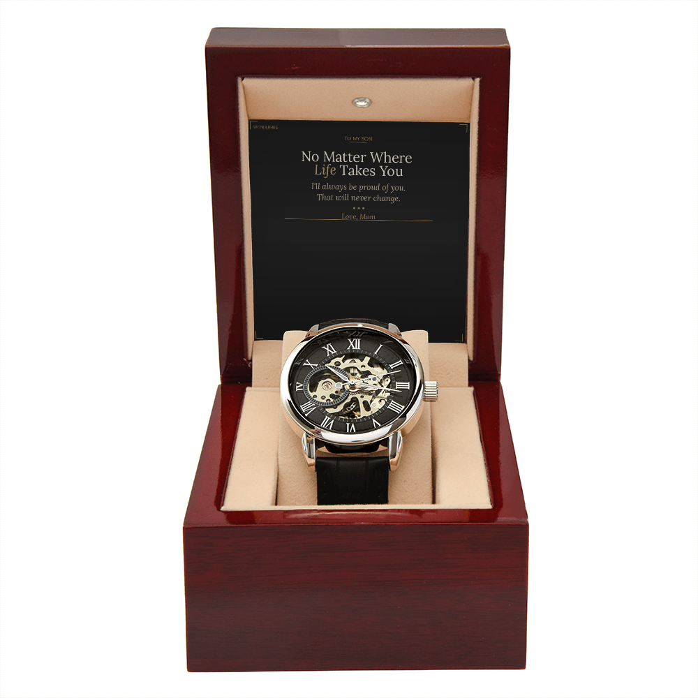 To My Son – Openwork Watch Graduation Gift From Mom