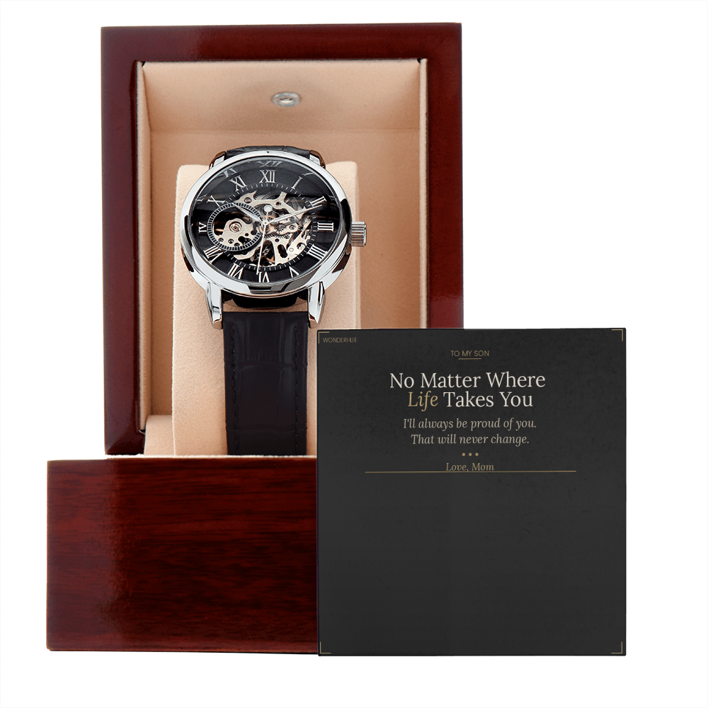 To My Son – Openwork Watch Graduation Gift From Mom
