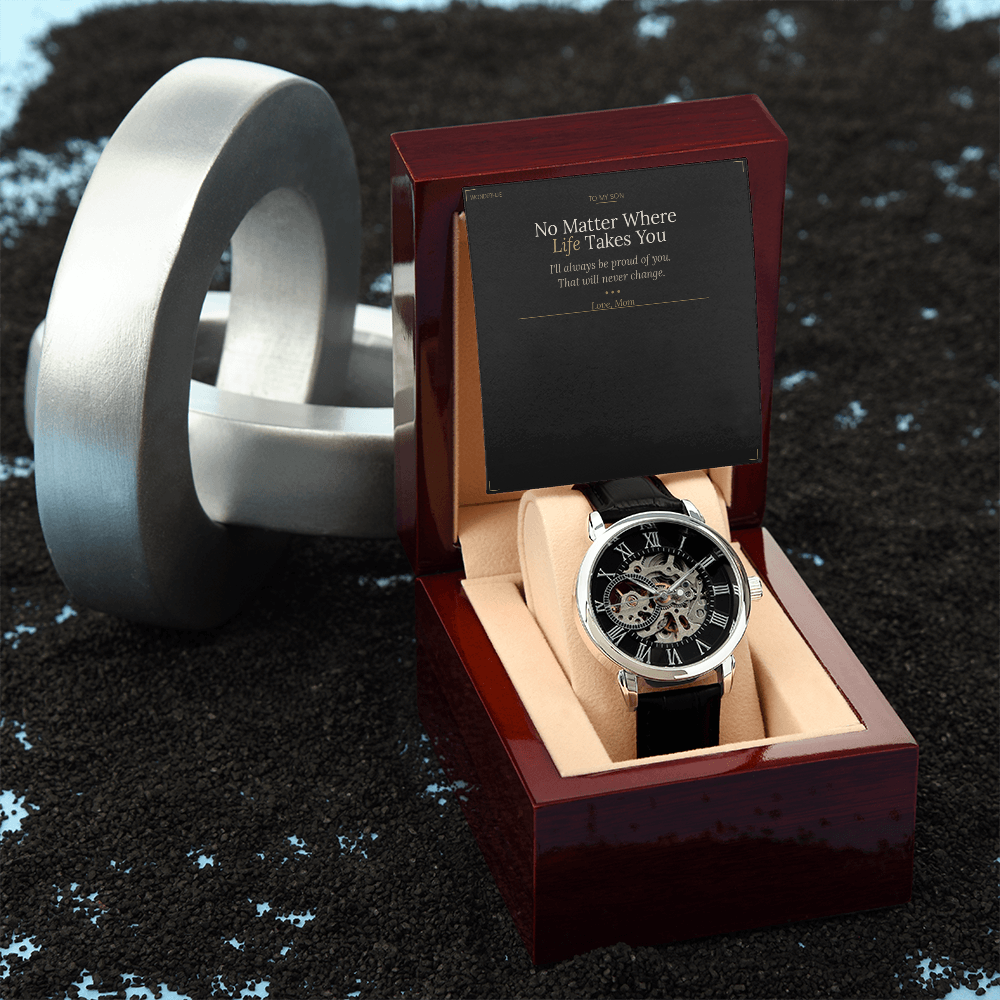 To My Son – Openwork Watch Graduation Gift From Mom