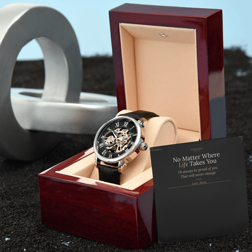 To My Son – Openwork Watch Graduation Gift From Mom