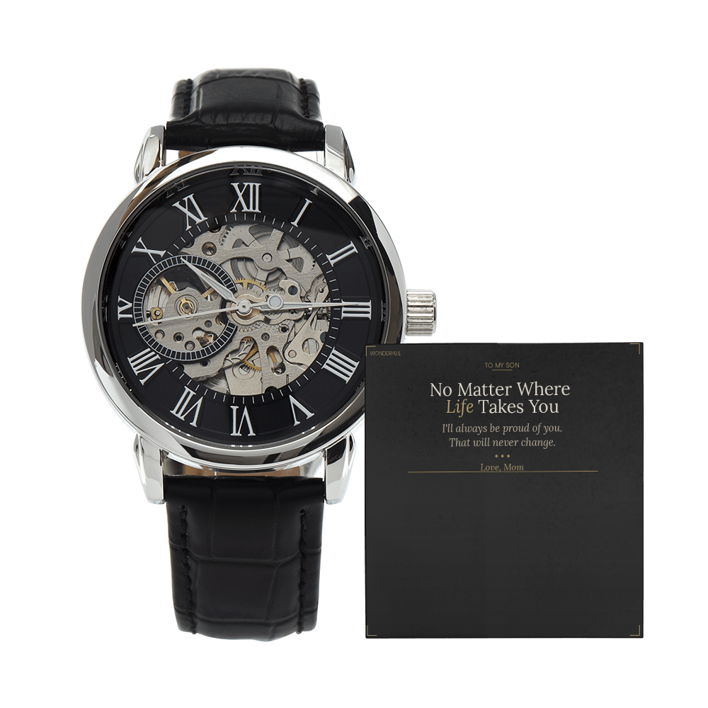To My Son – Openwork Watch Graduation Gift From Mom