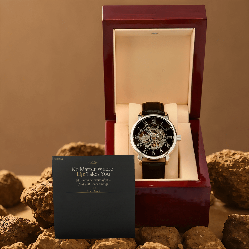 To My Son – Openwork Watch Graduation Gift From Mom
