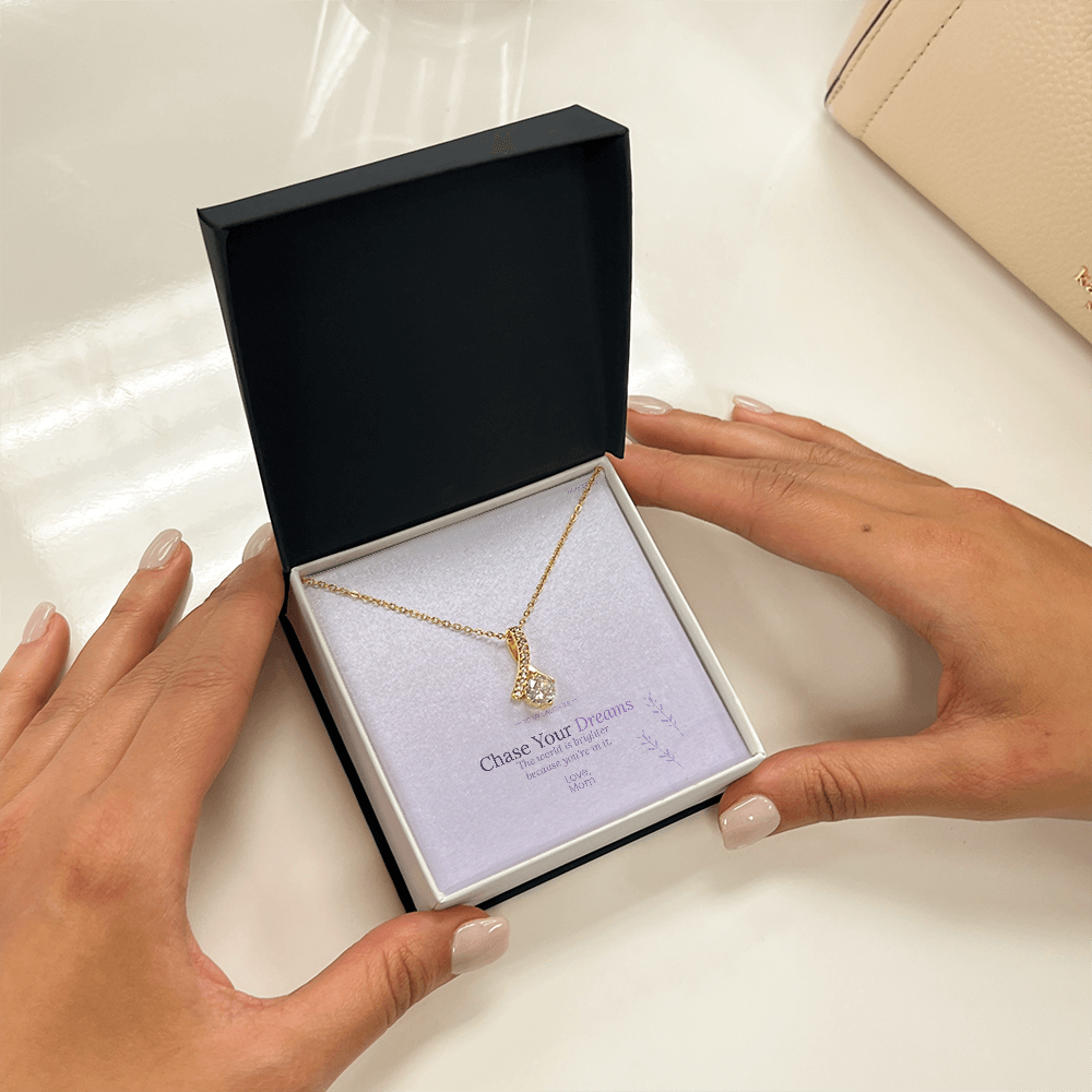 Gift for Daughter – Chase Your Dreams Necklace From Mom