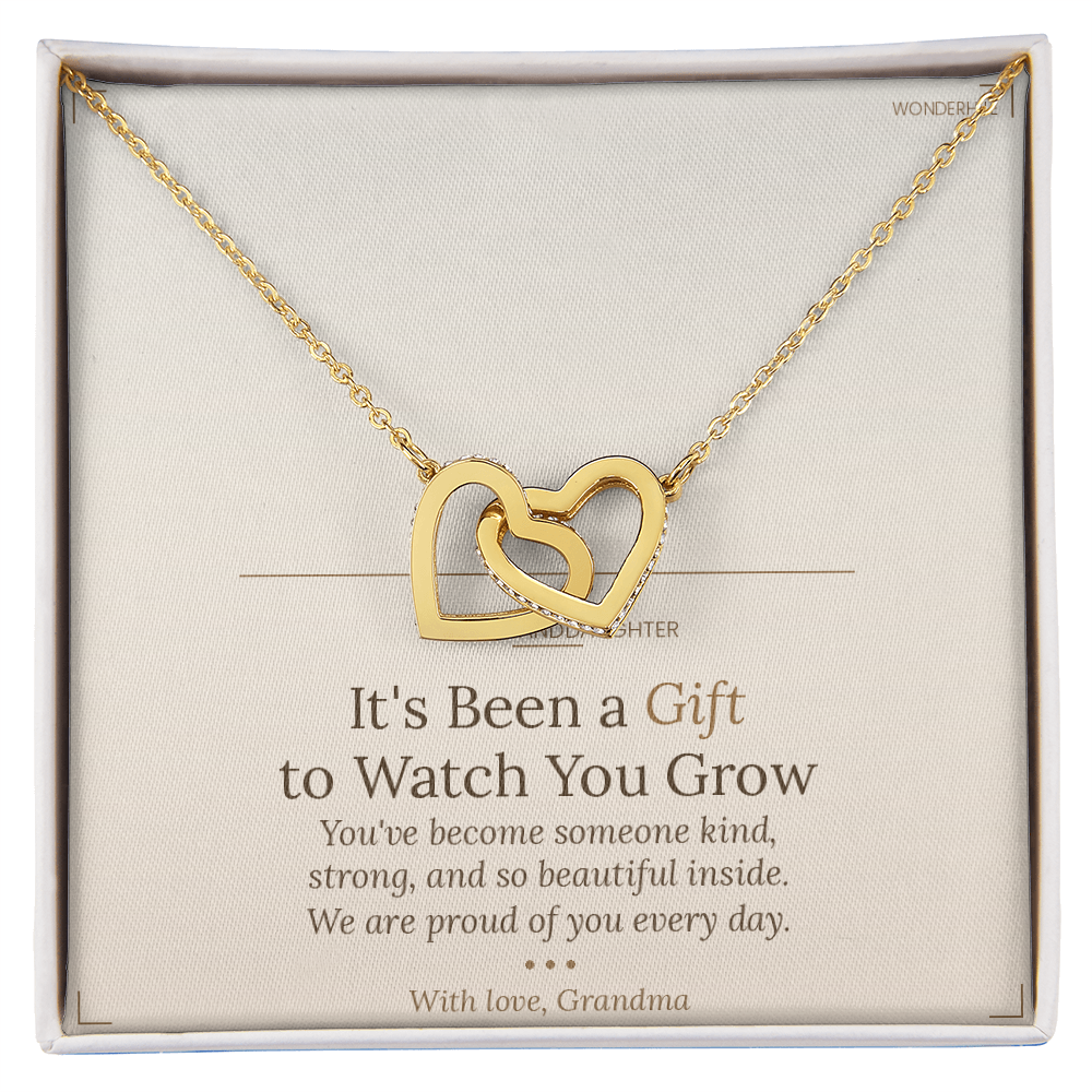 To My Granddaughter – Graduation Gift Necklace | Personalized Message Card