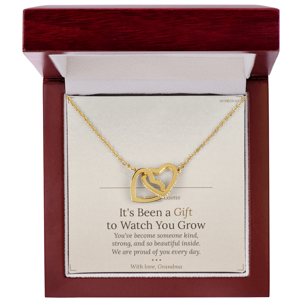 To My Granddaughter – Graduation Gift Necklace | Personalized Message Card