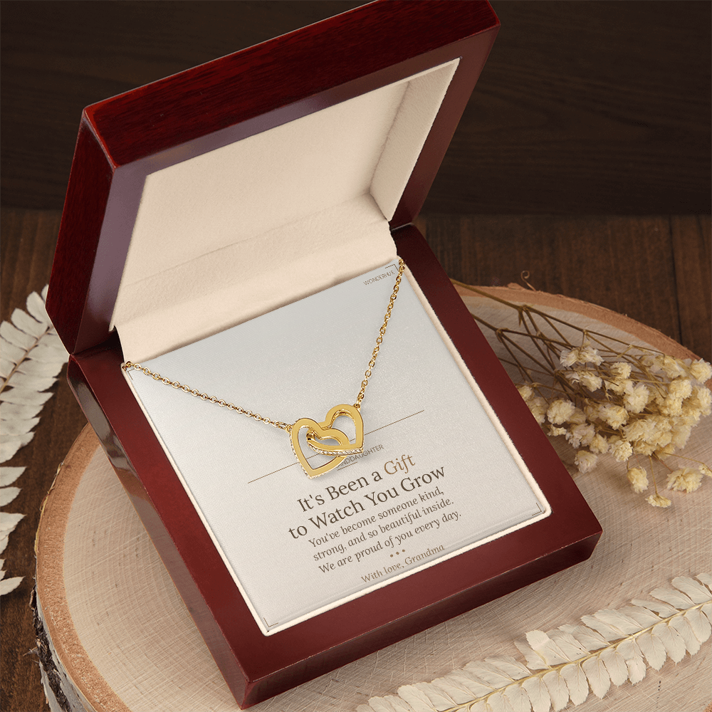 To My Granddaughter – Graduation Gift Necklace | Personalized Message Card