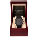 To My Son – Wooden Watch Graduation Gift From Mom