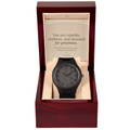 To My Son - From Dad - Graduation Wooden Watch Gift
